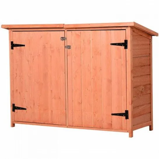 BOXED 4FT W X 2FT D SOLID WOOD PENT TOOL SHED (1 BOX)