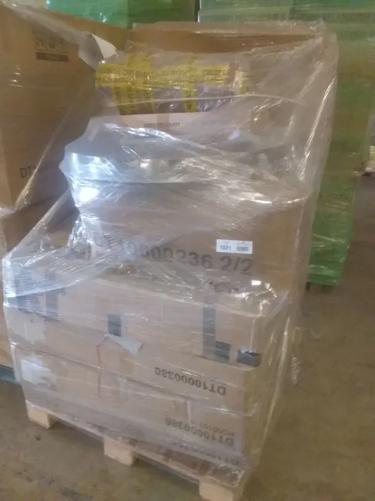 PALLET OF ASSORTED TABLE PARTS TO INCLUDE; KOMORO DINING TABLE PARTS, PEAKE TABLE PARTS AND FRANKLIN TABLE PARTS