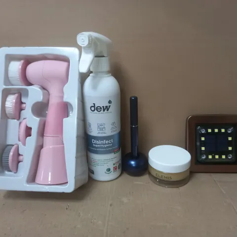 BOX OF APPROXIMATELY 10 ASSORTED ITEMS TO INCLUDE - SMARTBUD , ELEMIS CLEANSING BALM , DEW DISINFECTANT ETC