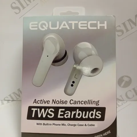 BOXED EQUATECH ACTIVE NOISE CANCELLING TRUE WIRELESS EARBUDS