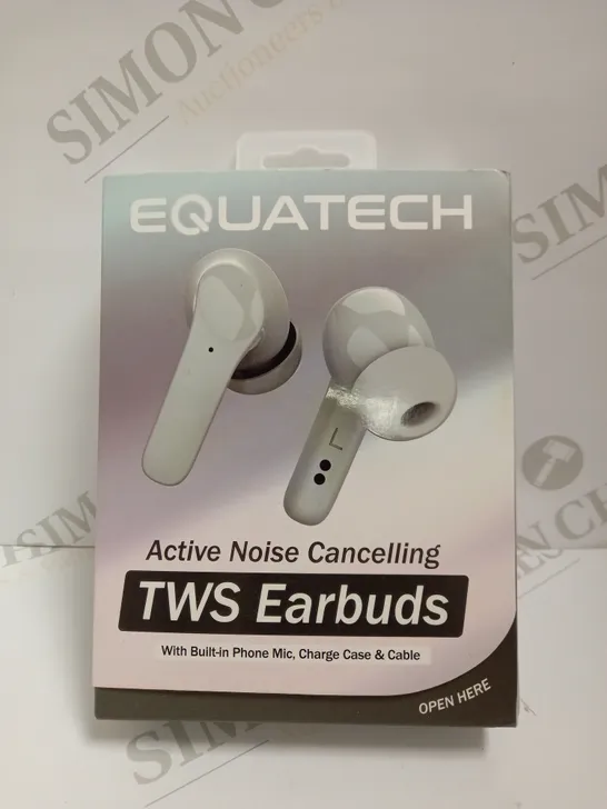 BOXED EQUATECH ACTIVE NOISE CANCELLING TRUE WIRELESS EARBUDS