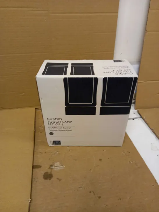 JOHN LEWIS CUBOID TOUCH LAMP SET OF 2 