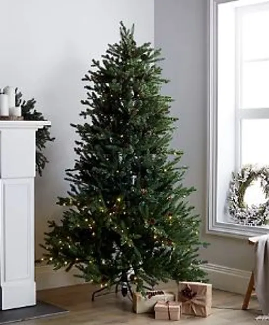 BOXED KELLY HOPPEN KENSINGTON FIR CHRISTMAS TREE - 8FT NATURAL / COLLECTION ONLY 