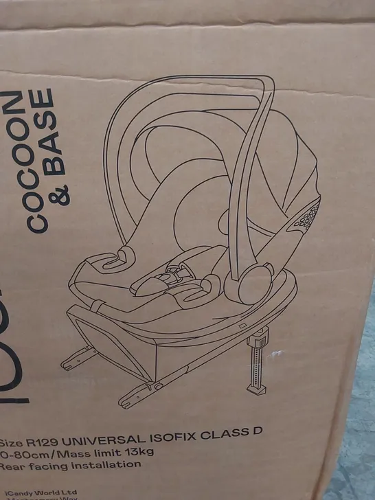 BOXED ICANDY COCOON CAR SEAT & BASE - LATTE 