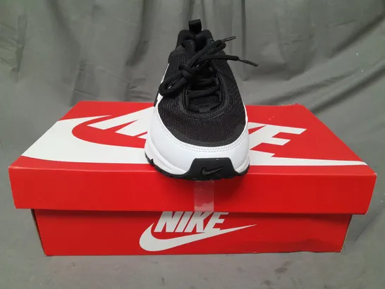 BOXED PAIR OF NIKE AIR MAX PULSE SHOES IN BLACK/GREY UK SIZE 6