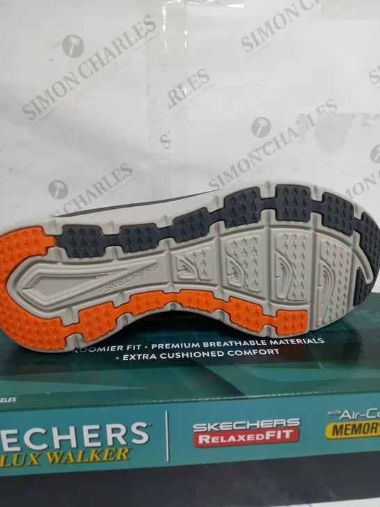 BOXED SKETCHERS D'LUX WALKER IN GREY - SIZE 10