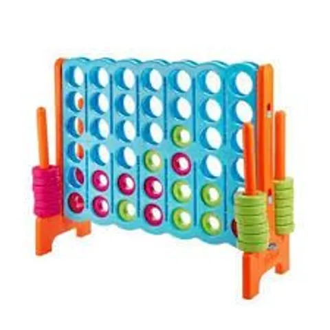 BOXED COSTWAY JUMBO 4-TO-SCORE 4 IN A ROW GIANT GAME SET INDOOR OUTDOOR KIDS ADULTS FAMILY FUN