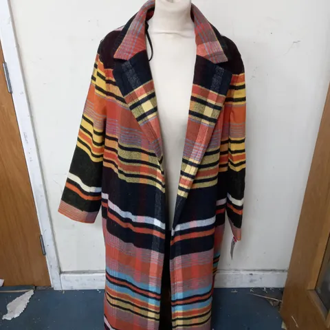 HELENE BERMAN MULTI CHECK COAT - SIZE 18