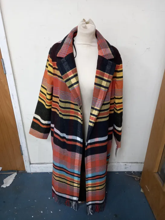 HELENE BERMAN MULTI CHECK COAT - SIZE 18