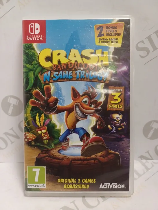 NINTENDO SWITCH CRASH BANDICOOT N-SANE TRILOGY