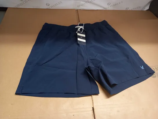 CREW CLOTHING COMPANY NAVY BLUE SWIMMING SHORTS SIZE L