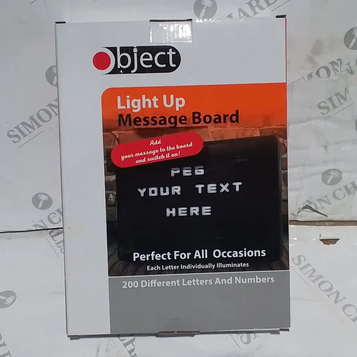 12 BOXED OBJECT LIGHT UP MESSAGE BOARDS 4533475Simon Charles Auctioneers