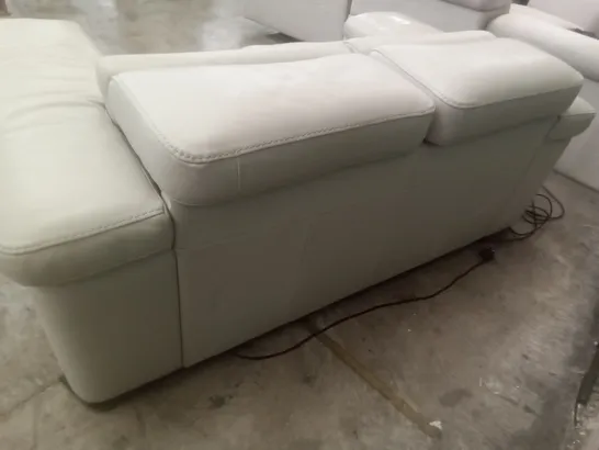 2 SEATER SOFA - GREY LEATHER