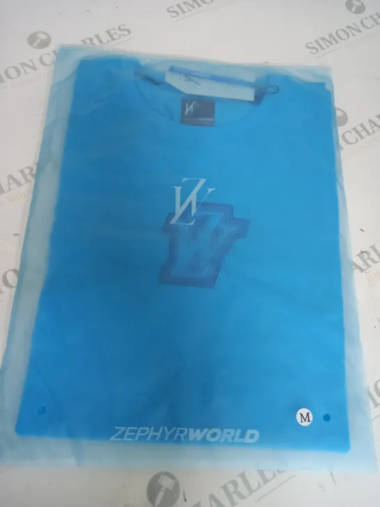 ZEPHY WORLD BLUE T-SHIRT SIZE M