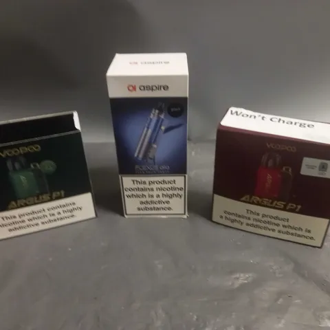 APPROXIMATELY 20 BOXED E-CIGARETTES TO INCLUDE VOOPOO AND ASPIRE ETC