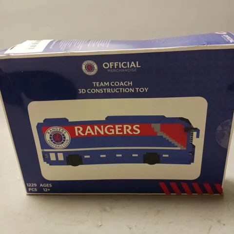 RANGERS OFFICIAL MERCHANDISE - TEAM COACH 3D CONSTRUCTION TOY 