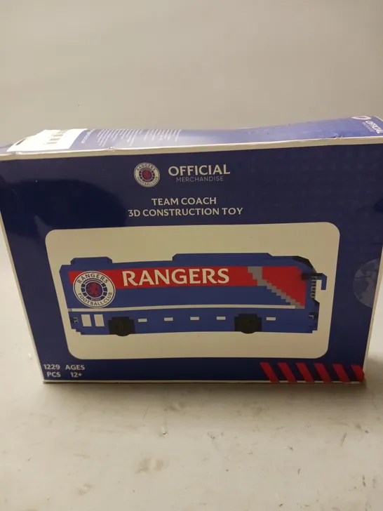 RANGERS OFFICIAL MERCHANDISE - TEAM COACH 3D CONSTRUCTION TOY 