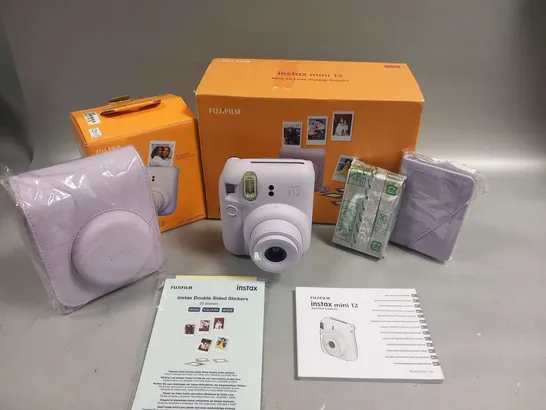 BOXED FUJIFILM IMSTAX MINI 12 PURPLE BUNDLE