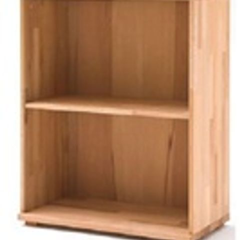 BOXED CENTO SOLID CORE BEECH LOW BOARD SHELVING UNIT WITH 2 SHELF