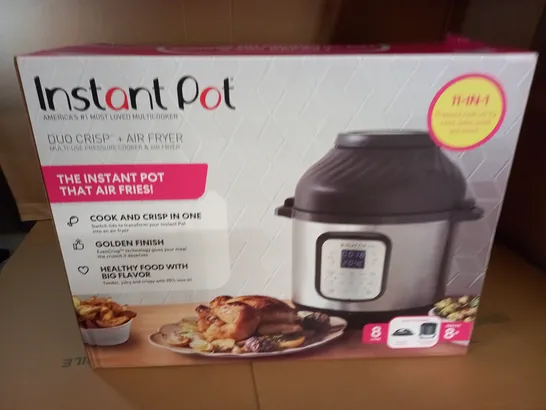 BOXED INSTANT POT 11 IN 1 DUO CRISP + AIR FRYER