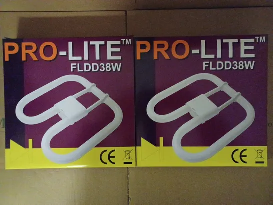 LOT OF 2 BRAND NEW PRO-LITE FLOURSCENT LAMP 2-PIN 38W 3500K WHITE 