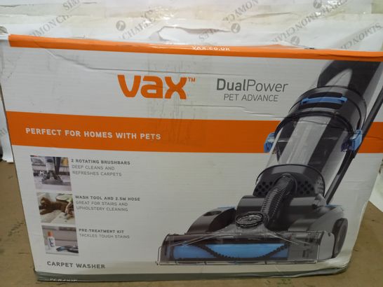 VAX DUALPOWER PET ADVANCE CARPET WASHER