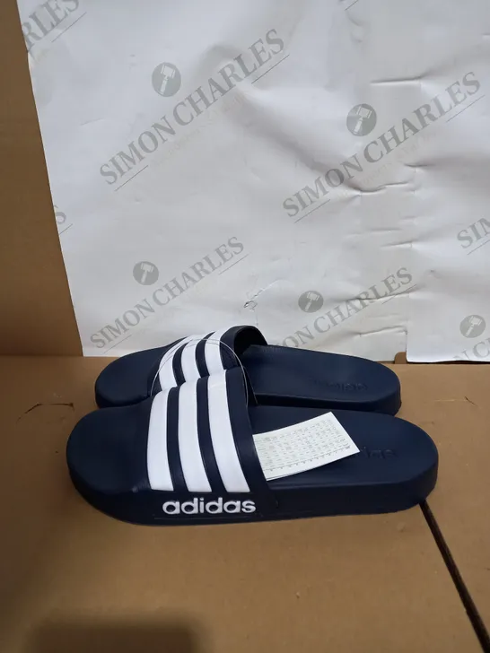 BOXED PAIR OF ADIDAS SLIDERS SIZE 7