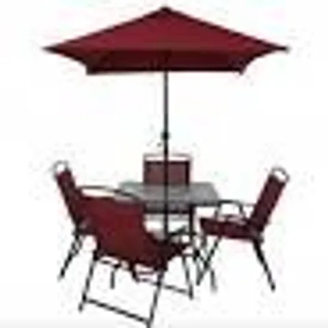 BRAND NEW BOXED GEORGE HOME MIAMI GLASS TOPPED GARDEN TABLE