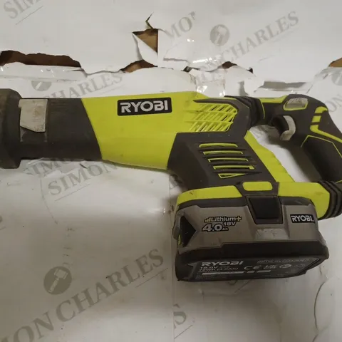 RYOBI R18RS-0 ONE+ 18V CORDLESS RECIPROCATING SAW WITH LITHIUM BATTERY 