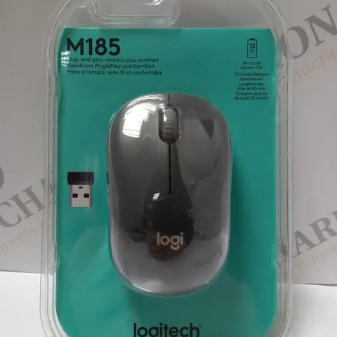 LOGITECH M185 WIRELESS MOUSE - GREY