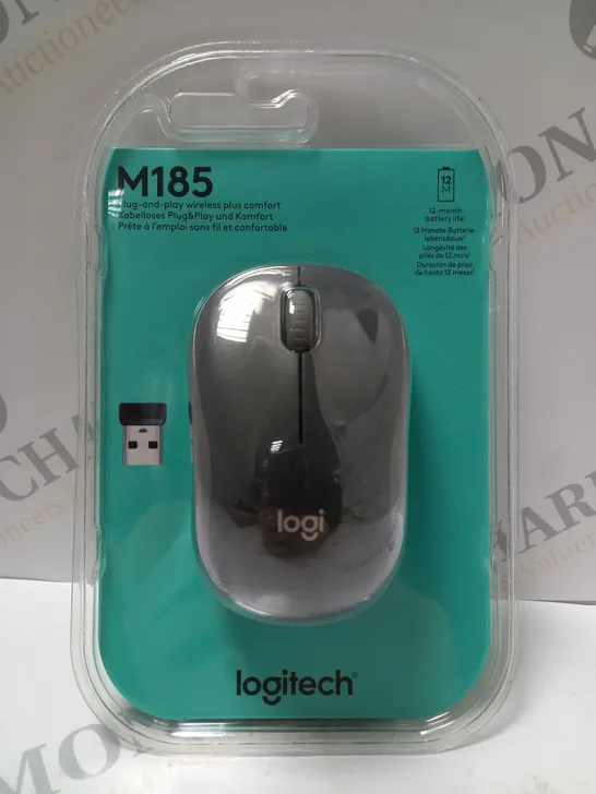 LOGITECH M185 WIRELESS MOUSE - GREY