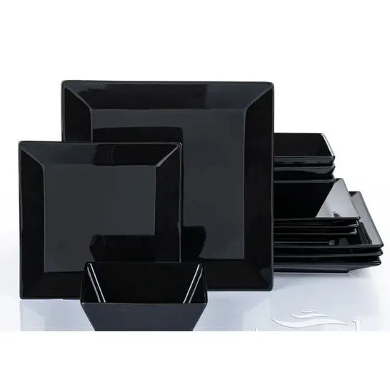 BOXED AMALINA 12 PIECE DINNERWARE SET, SERVICE FOR 4