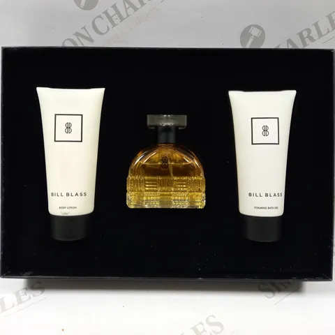 BILL BLASS FOR WOMEN 3 PCS GIFT SET LOTION 100ML FOAMING BATH GEL 100ML EDP 80ML