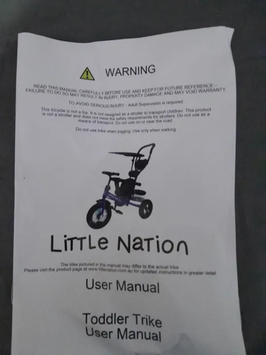 LITTLE NATION TODDLER TRIKE 