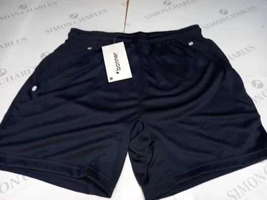 BANNER APTUS PERFORMANCE FOOTBALL SHORT IN NAVY/SILVER - "28-30"