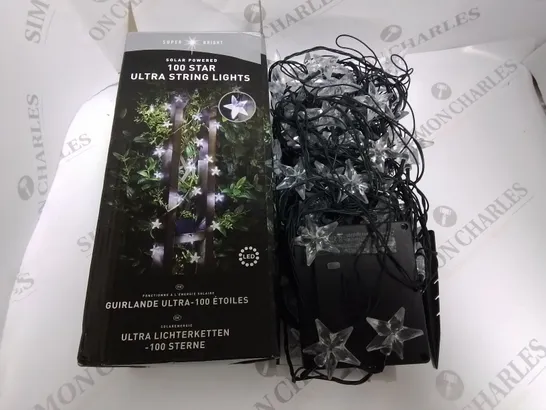 SUPER BRIGHT SOLAR 100 STAR ULTRA STRING LIGHTS RRP £29.99