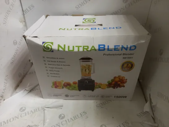 BOXED NUTRABLEND NB15001 PROFESSIONAL BLENDER - GREY