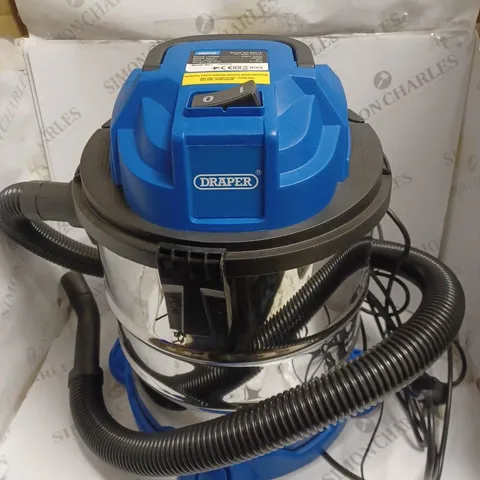 DRAPER 20515 1250W WET AND DRY 20 LITRE VACUUM CLEANER