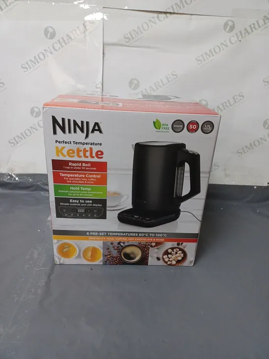 BOXED NINJA PERFECT TEMPERATURE KETTLE KT200UK