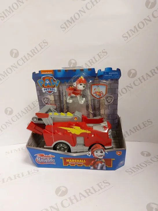 BRAND NEW PAW PATROL RESCUE KNIGHTS MARSHALL DELUXE VEHICLE 