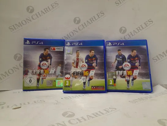 BOX OF APPROX 4 FIFA 16 FOR PS4