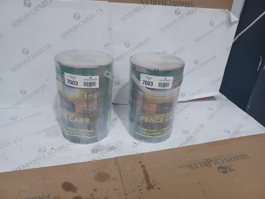 TWO ASSORTED CUPRINOR LESS FENCE CARE 6L