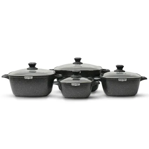 BOXED ROYALFORD 4 PIECE DIE CAST COOKWARE SET 