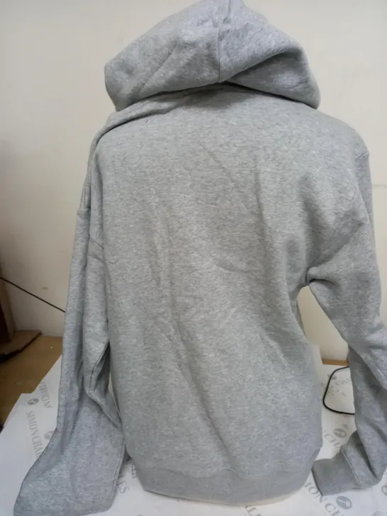 CORTEZ RULES THE WORLD LOGO PRINT HOODIE IN GREY - MEDIUM