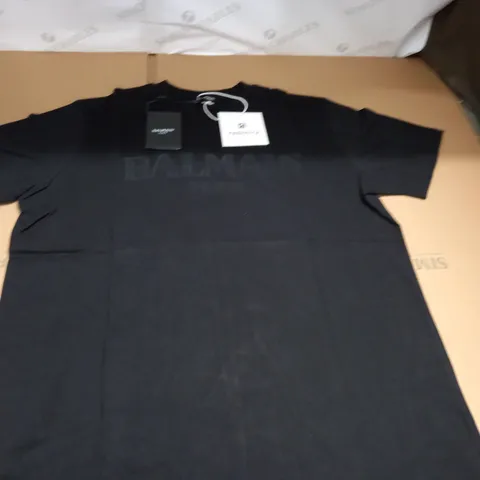 BALMAIN BLACK T-SHIRT - XXL