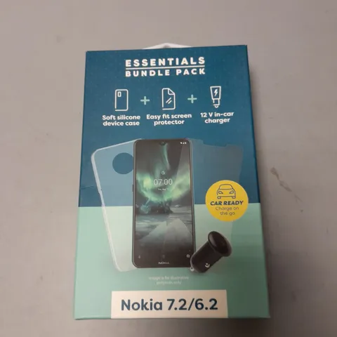 APPROXIMATELY 40 BRAND NEW BOXED ESSENTIAL BUNDLE PACKS FOR NOKIA 7.2/6.2