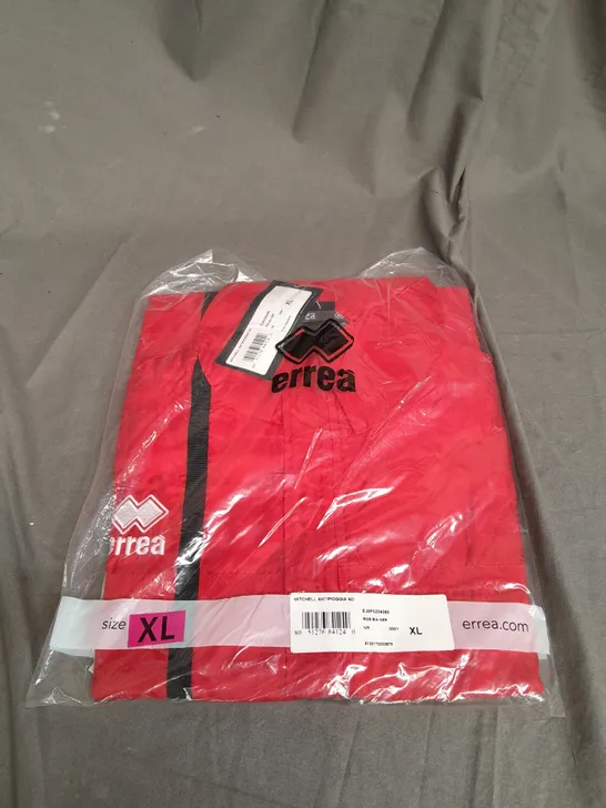 ERREA MITCHELL ZIPPED WATERPROOF COAT SIZE XL - IN RED