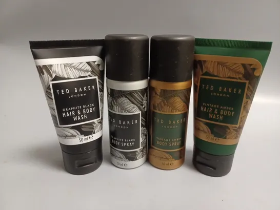 BOXED MEN TED BAKER TRAVEL MINIS BATH BODY GIFT SET