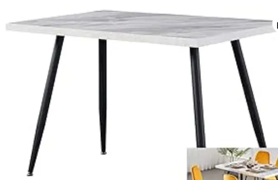 BOXED AINPECCA WHITE DINING TABLE(2 BOXES)