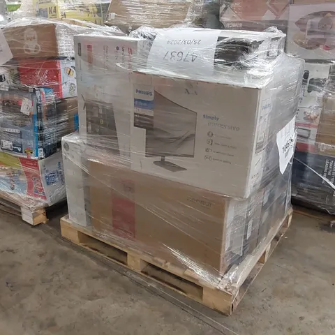 PALLET OF APPROXIMATELY 19 ASSORTED UNPROCESSED RAW RETURNS MONITORS TO INCLUDE;